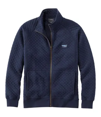 Men's L.L.Bean Quilted Sweatshirt, Full-Zip
