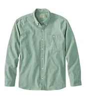 Men's Comfort Stretch® Chambray Shirt, Traditional Untucked Fit, Long-Sleeve