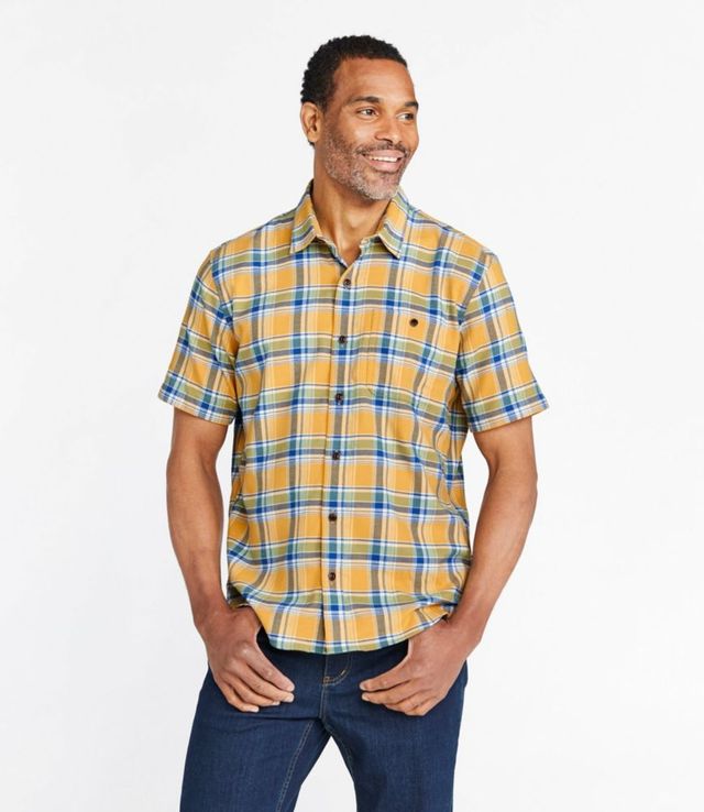 Men's BeanFlex All-Season Flannel Shirt, Traditional Untucked Fit,  Long-Sleeve