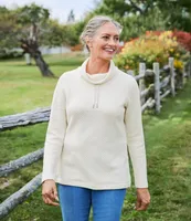 Women's SoftLight Quilted Top, Funnelneck Pullover