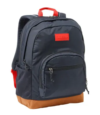 Kids' L.L.Bean Explorer Colorblock Backpack Ocean Blue/Electric Orange