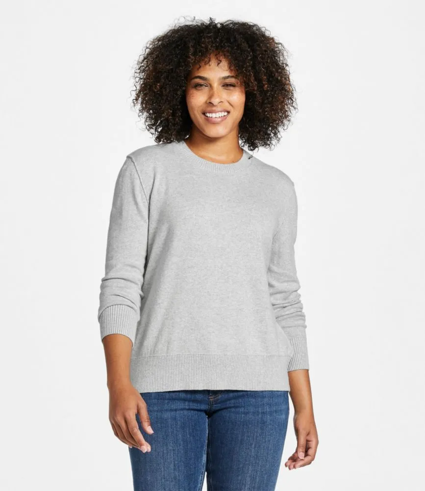 Women's Cotton/Cashmere Sweater, Turtleneck Raw Indigo Heather 1X, Cashmere Cotton | L.L.Bean