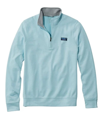 Men's Comfort Stretch Piqué Quarter Zip Pullover, Long-Sleeve