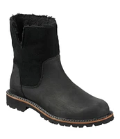 Women's Rugged Cozy Boots, Mid Side-Zip