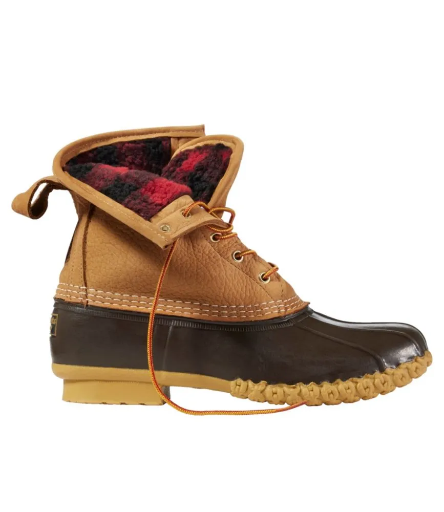 Men's Bean Boots, 8" Fleece-Lined Insulated