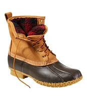 Men's Bean Boots, 8" Fleece-Lined Insulated