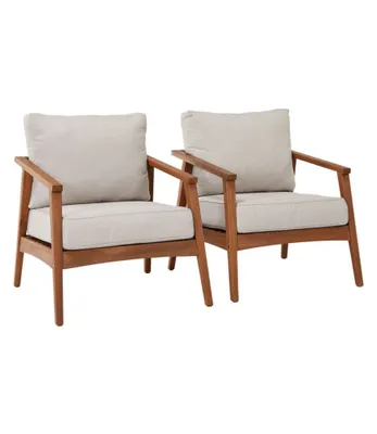 Eucalyptus Patio Chair, Set of Two