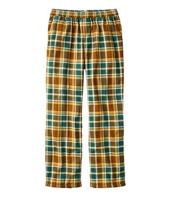 Men's Fleece-Lined Flannel Lounge Pants