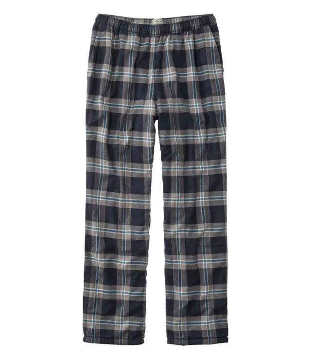 L.L.Bean Flannel Sleep Pants, Plaid Fleece-Lined at L.L. Bean