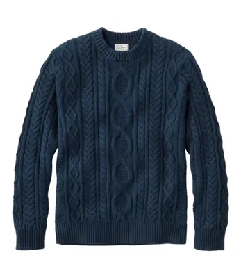 Men's Bean's Heritage Soft Cotton Fisherman Sweater