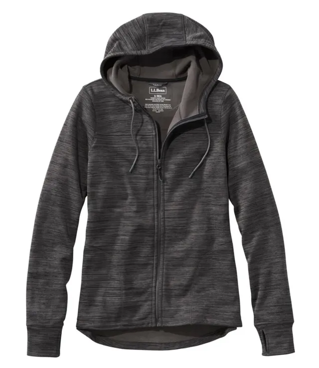 Women's L.L.Bean Birchwood Brushed Waffle Full Zip Hoodie