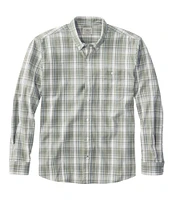 Men's Comfort Stretch® Chambray Shirt, Traditional Untucked Fit, Long-Sleeve, Print