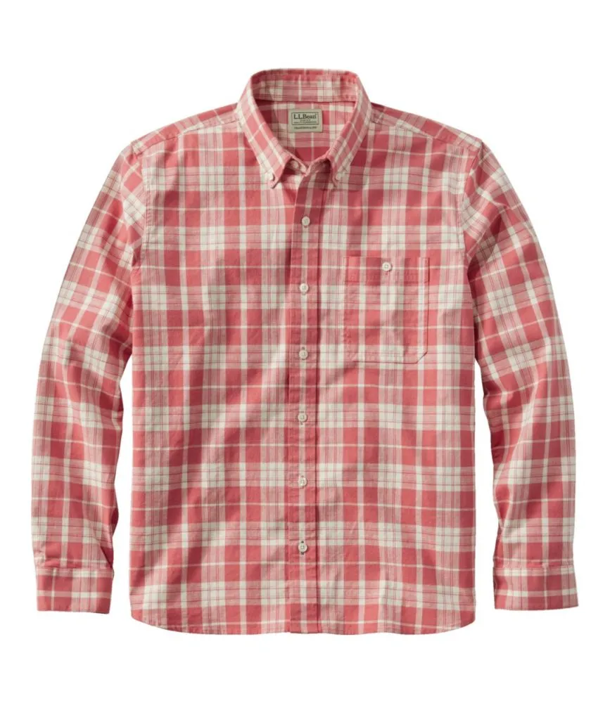 L.L. Bean Men's Comfort Stretch Chambray Shirt, Traditional