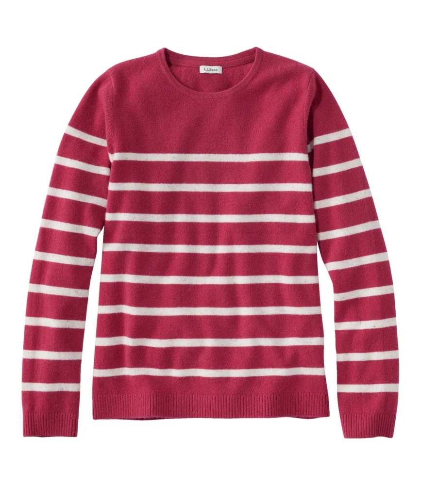 Women's Classic Cashmere Sweater, Crewneck Stripe