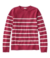 Women's Classic Cashmere Sweater, Crewneck Stripe