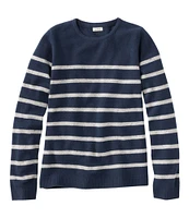 Women's Classic Cashmere Sweater, Crewneck Stripe