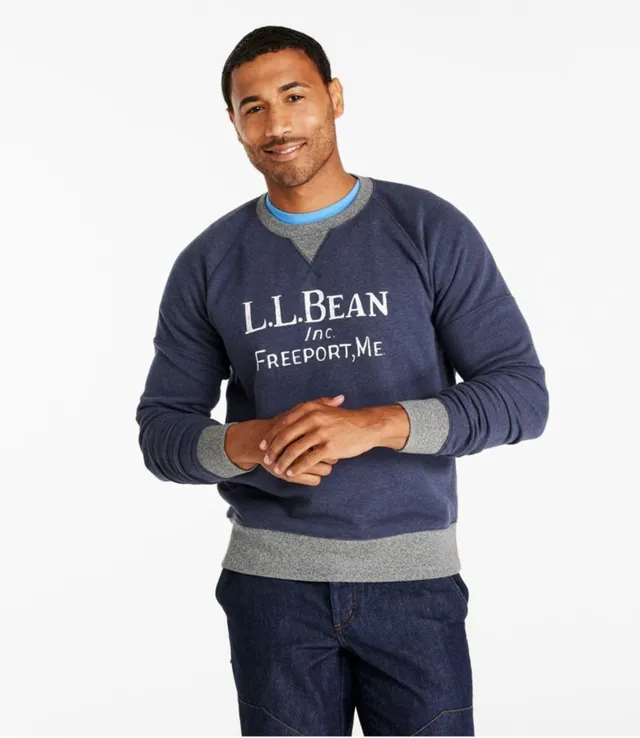 L.L.Bean Men's Quilted Crewneck Sweatshirt