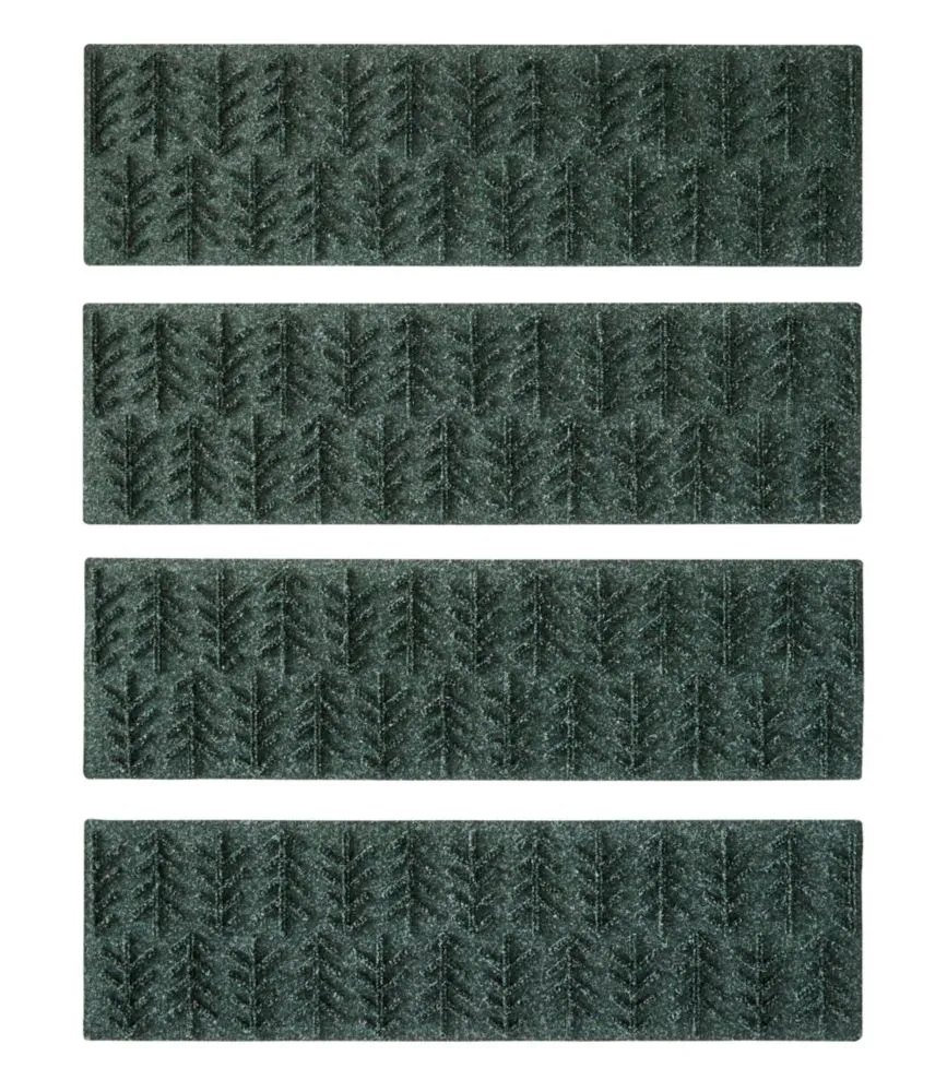 Everyspace Recycled Waterhog Mat, Stair Treads, Set of Four, Trees