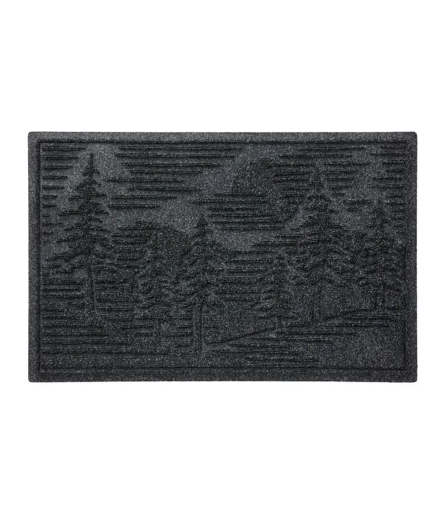 Everyspace Recycled Waterhog Boot Mat, Trees Bluestone Regular, Rubber | L.L.Bean