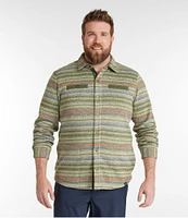 Men's Bean's Sweater Fleece Shirt Jac, Print