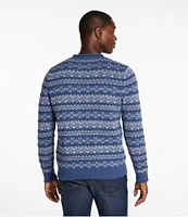 Men's L.L.Bean Organic Cotton Waffle Sweater, Crewneck, Fair Isle