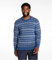 Men's L.L.Bean Organic Cotton Waffle Sweater, Crewneck, Fair Isle