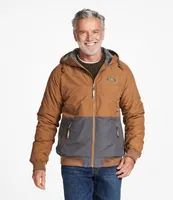 L.L. Bean Men's Insulated 3-Season Bomber Hooded Jacket, Colorblock | Pike  and Rose