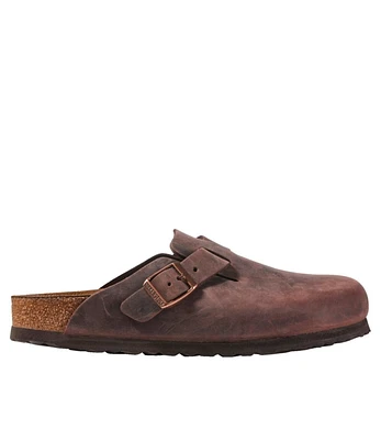 Women's Birkenstock Clogs, Oiled Leather Soft Footbed