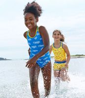 Girls' Watersports Swimwear, Tankini Short Set