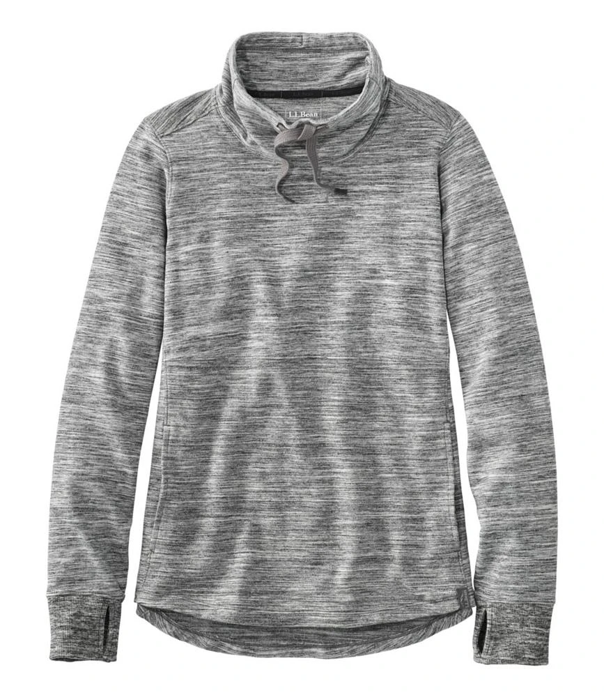 Women's L.L.Bean Cozy Mixed-Knit Pullover, Marled