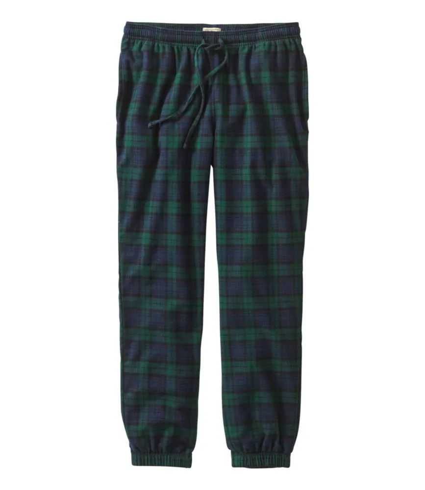 Men's Scotch Plaid Flannel Jogger Pants