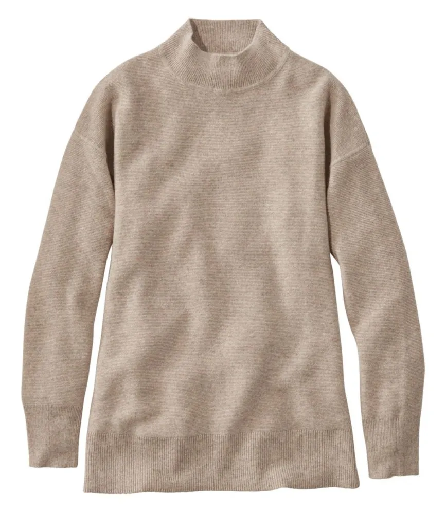 Women's Respun Cashmere Sweater, Mockneck