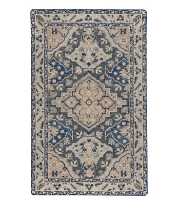 Diamond Floral Wool Tufted Rug