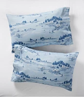 Coastal Landscape Flannel Sheet Collection