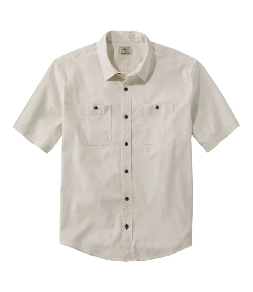 Men's Lakewashed Camp Shirt, Short-Sleeve, Traditional Untucked Fit