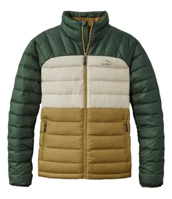 Men's Bean's Down Jacket, Colorblock