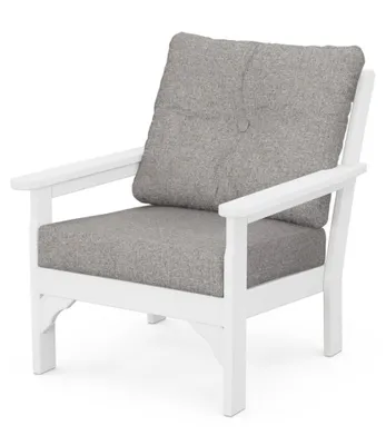 All-Weather Patio Chair with Textured Cushion