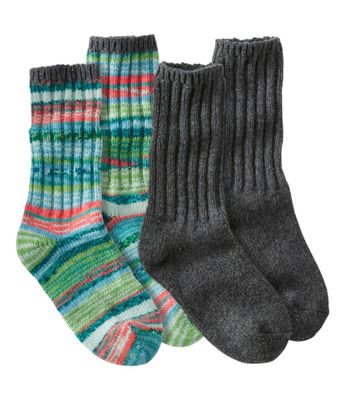 Men's Merino Wool Ragg Socks 10" Two-Pack, Striped