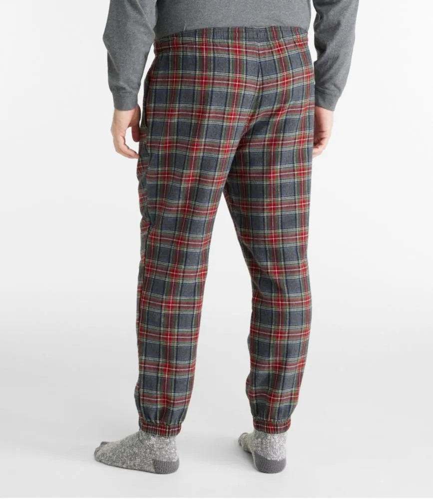 Men's Scotch Plaid Flannel Jogger Pants