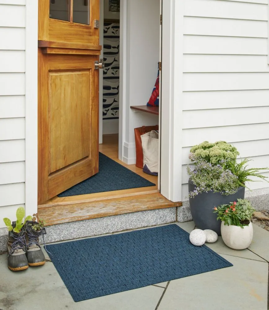 Washable Waterhog Doormat, Honeycomb Sand Medium, Rubber | L.L.Bean