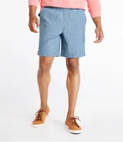 Men's Lakewashed® Stretch Shorts, Pull-On, Chambray, 8"