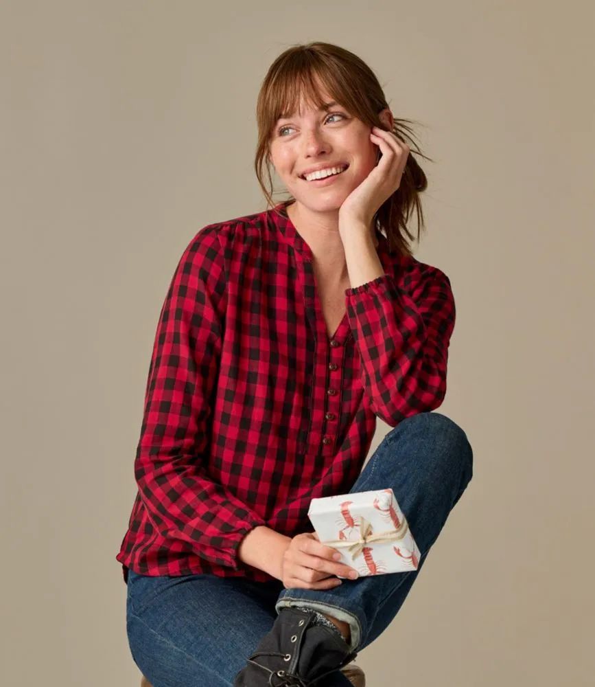 Women's Soft-Brushed Flannel Shirt at L.L. Bean
