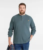 Men's BeanBuilt Waffle Henley, Traditional Untucked Fit