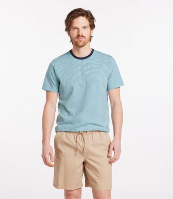 Men's Comfort Stretch Pima Tee Shirt, Short-Sleeve, Stripe