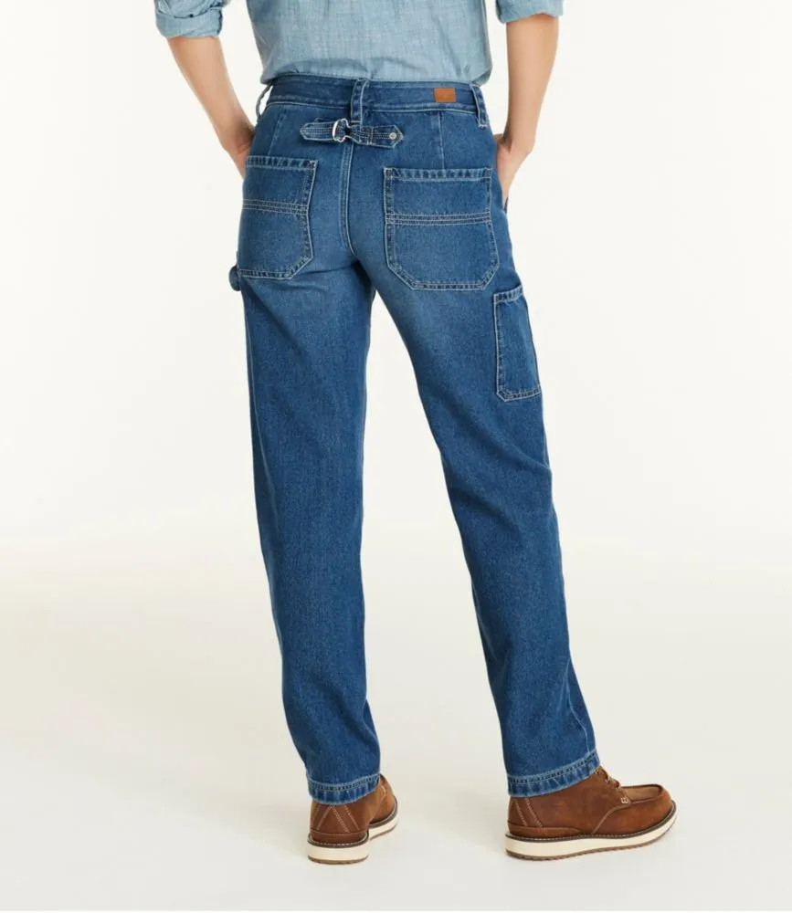 Women's Signature Washed Cotton Barrel Pants, High-Rise Tapered Leg at L.L.  Bean