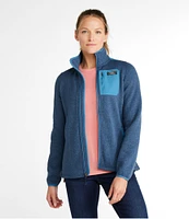 Women's L.L.Bean Sweater Fleece Full-Zip Overlay Jacket