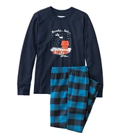 Kids' L.L.Bean X Peanuts Flannel Pajamas