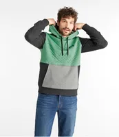 Men's Quilted Sweatshirt, Pullover Hoodie, Colorblock