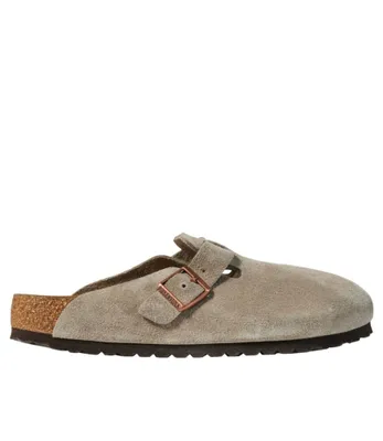 Men's Birkenstock Soft Footbed Boston Clogs, Suede
