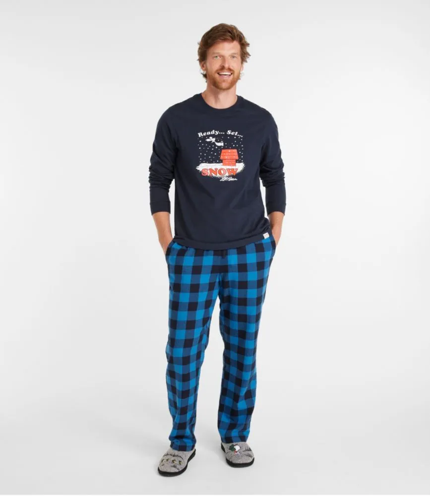 L.L.Bean x Peanuts Men's Camp PJ Set, Snoopy